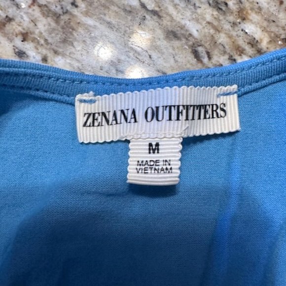 Blue V Cut Tank with Back Strap (2) - Picture 10 of 10